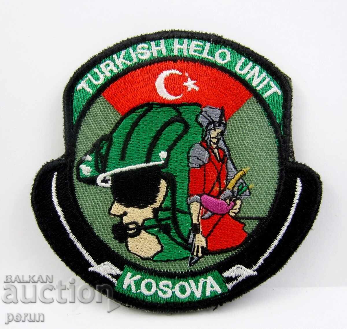 NATO KFOR Kosovo-Turkish Operational Forces-Helicopter-Patch