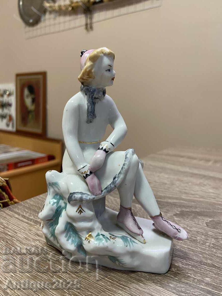 Figurină de porțelan „Patinatoare” (Polonnoe ZHK, URSS) Figurină de porțelan „Patinatoare” (Polonnoe ZHK, URSS)