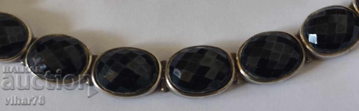 Παράδοση Ασημένιο βραχιόλι με όνυχα Παράδοση Ασημένιο βραχιόλι με όνυχα