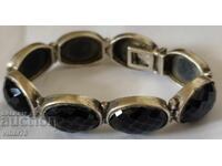 Ασημένιο βραχιόλι με όνυχα