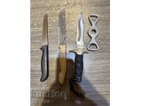 Cuțite + deschizător de sticle