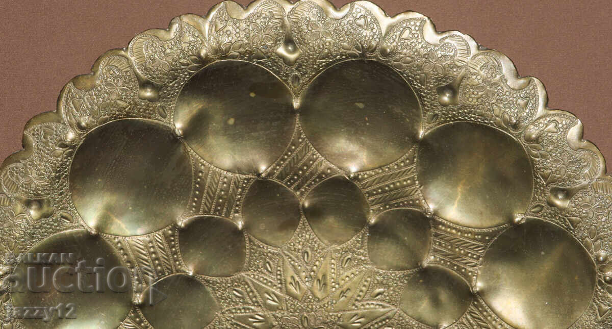 Аукцион Месингова чиния поднос стенна украса ислямски мотиви Аукцион Месингова чиния поднос стенна украса ислямски мотиви