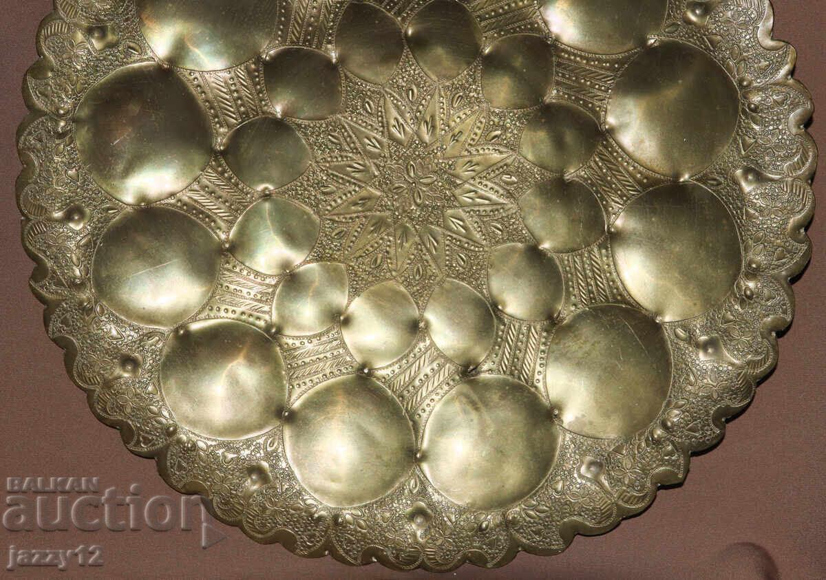 Доставка на Месингова чиния поднос стенна украса ислямски мотиви Доставка на Месингова чиния поднос стенна украса ислямски мотиви