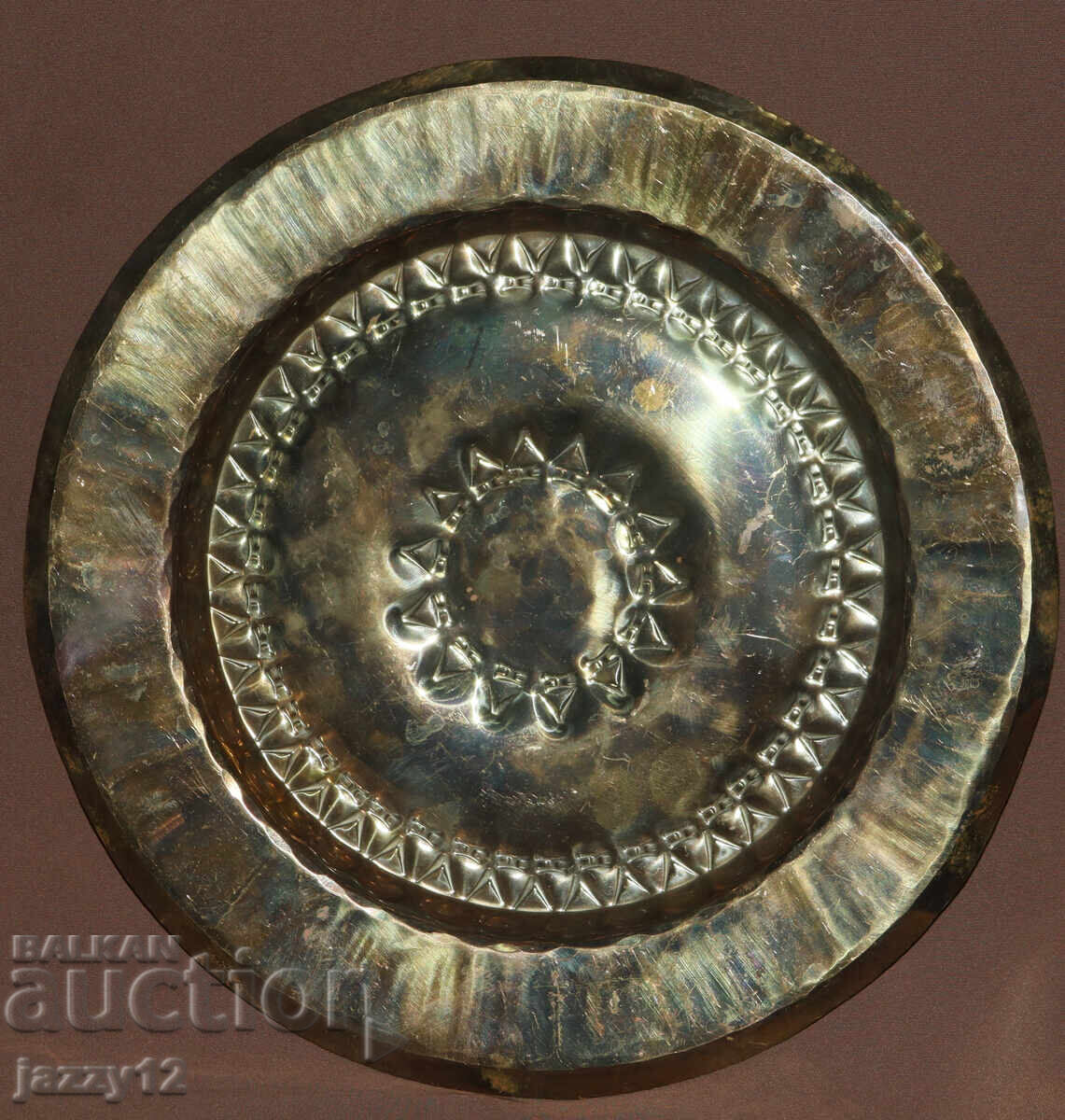 Аукцион Месингов поднос, пано стенна украса ГДР