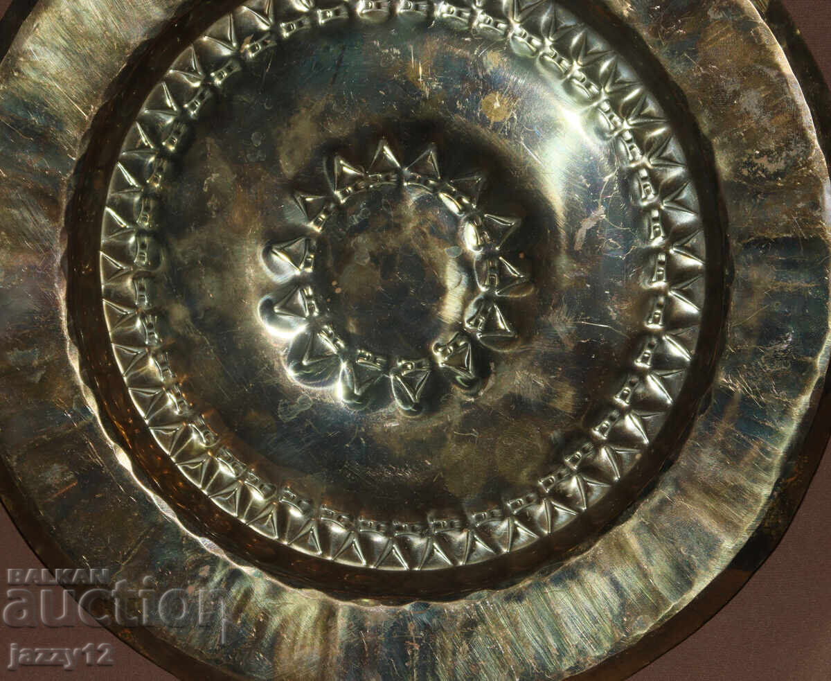 Месингов поднос, пано стенна украса ГДР - 5