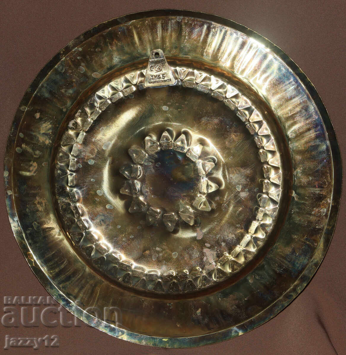 Месингов поднос, пано стенна украса ГДР - 6