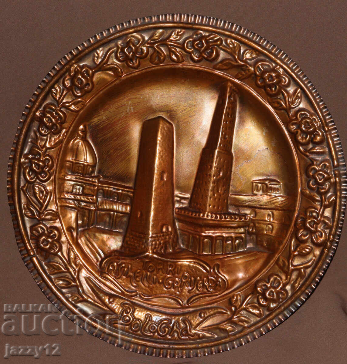 Медно пано чиния стенна украса Болоня с цена 160.00 лв. | € 81.81