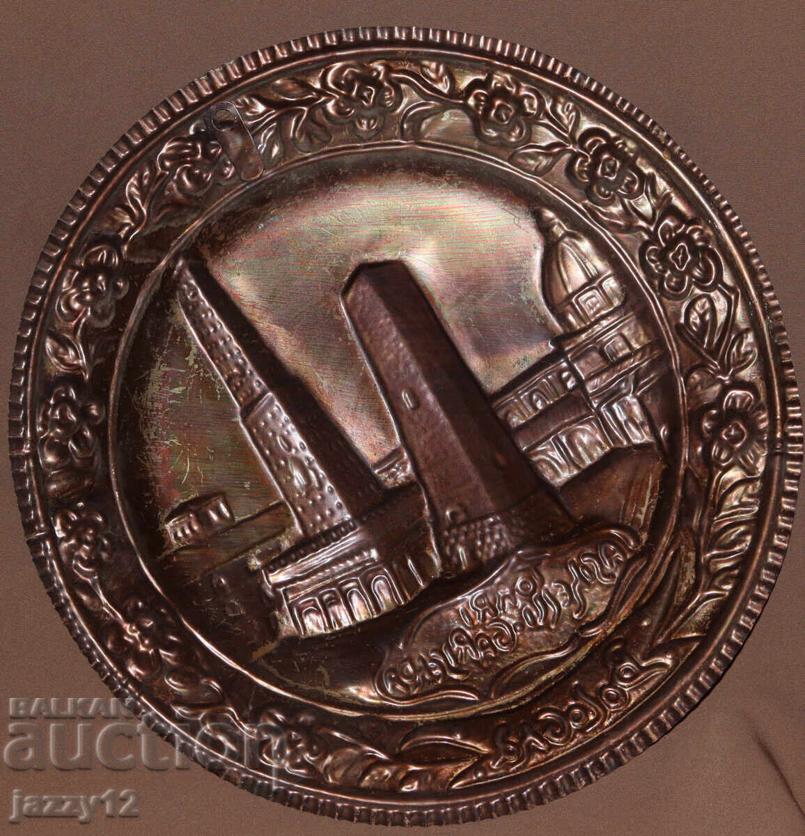 Медно пано чиния стенна украса Болоня - 5