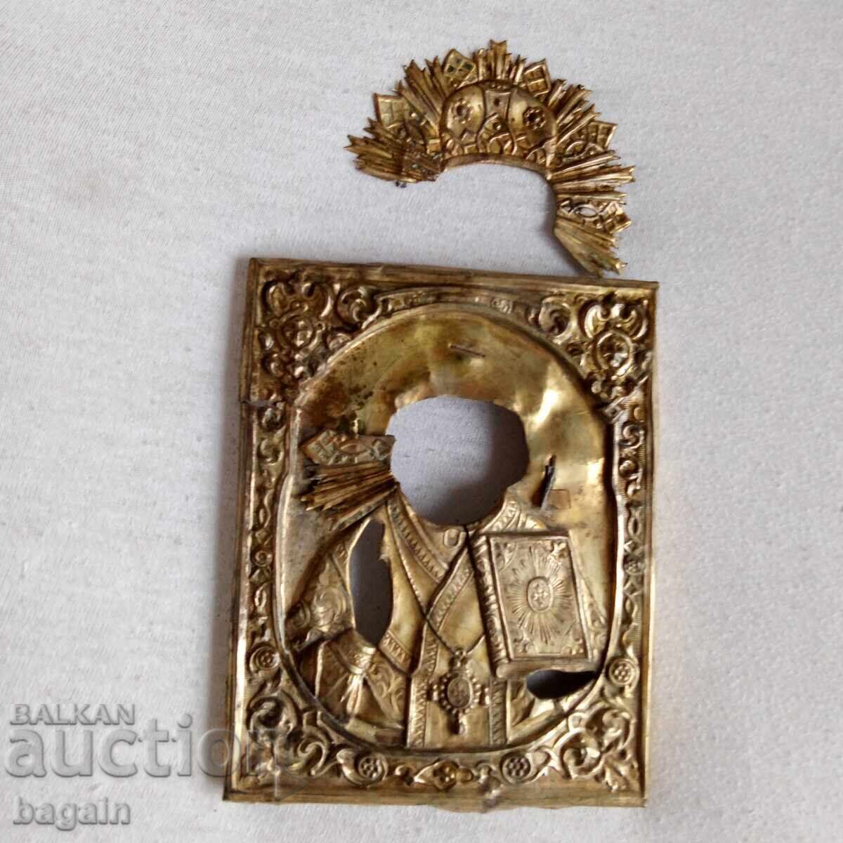 Sfântul Nicolae, feronerie veche cu aurire cu preț € 50.00 | 97.79 BGN