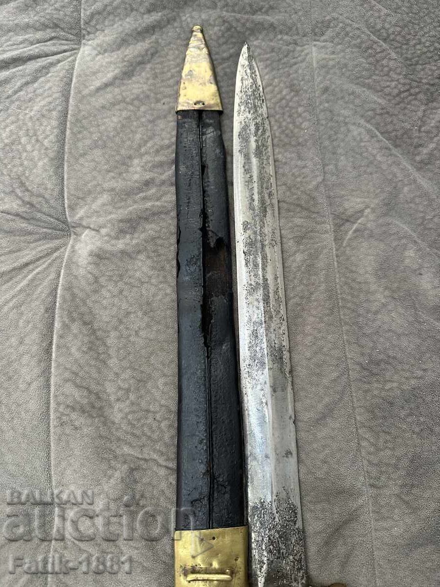 Sabie de vânătoare franceză cu teacă - 7