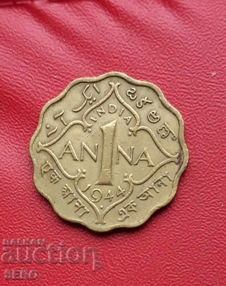 India - 1 Anna 1944