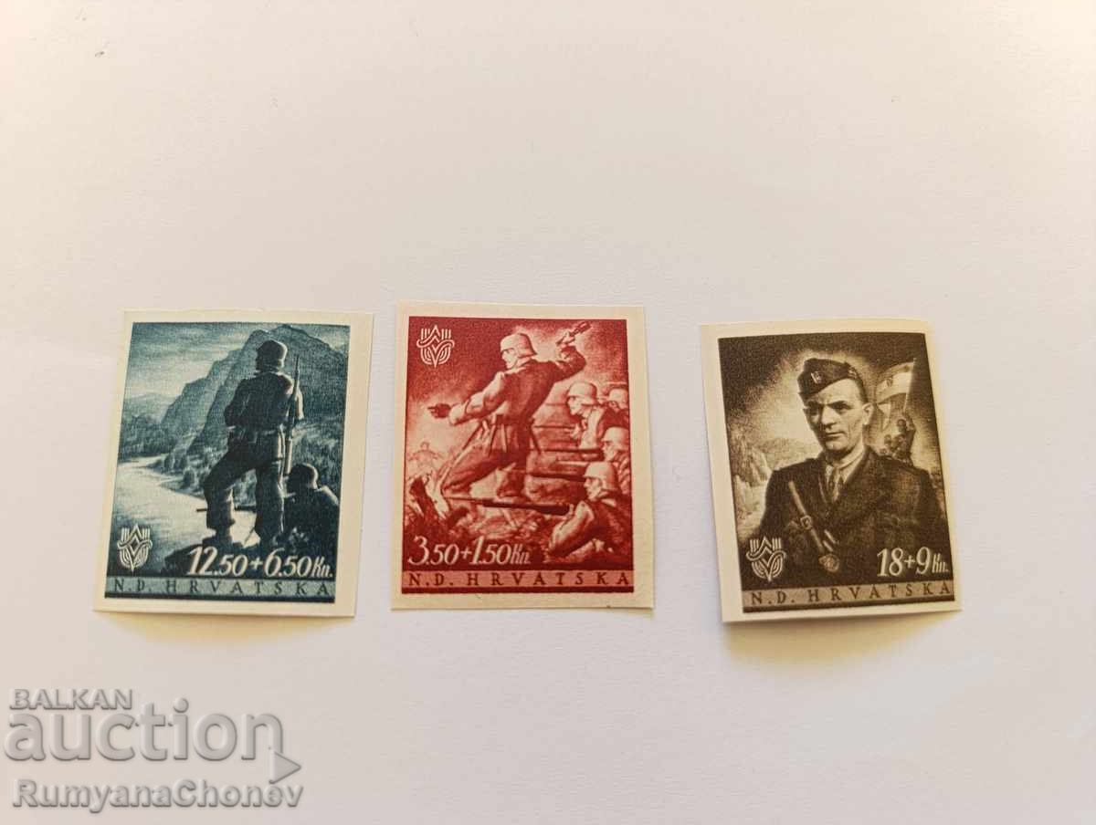 Timbre poștale Croația 1945
