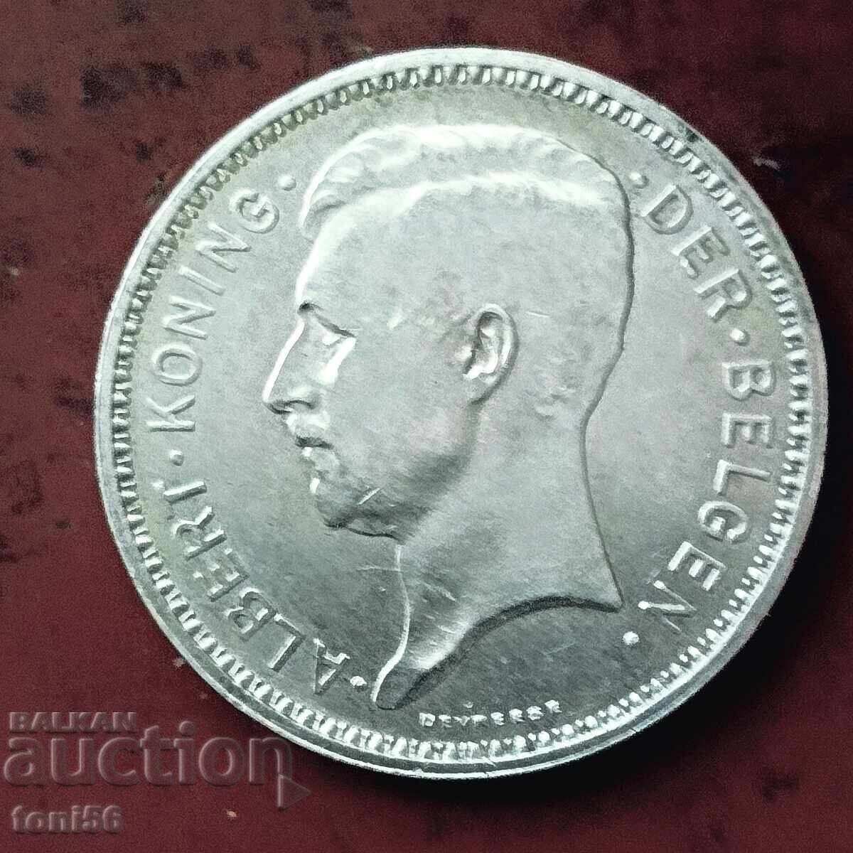 Belgium 20 Francs 1934 UNC Silver with price 35.00 BGN | € 17.90 Belgium 20 Francs 1934 UNC Silver with price 35.00 BGN | € 17.90