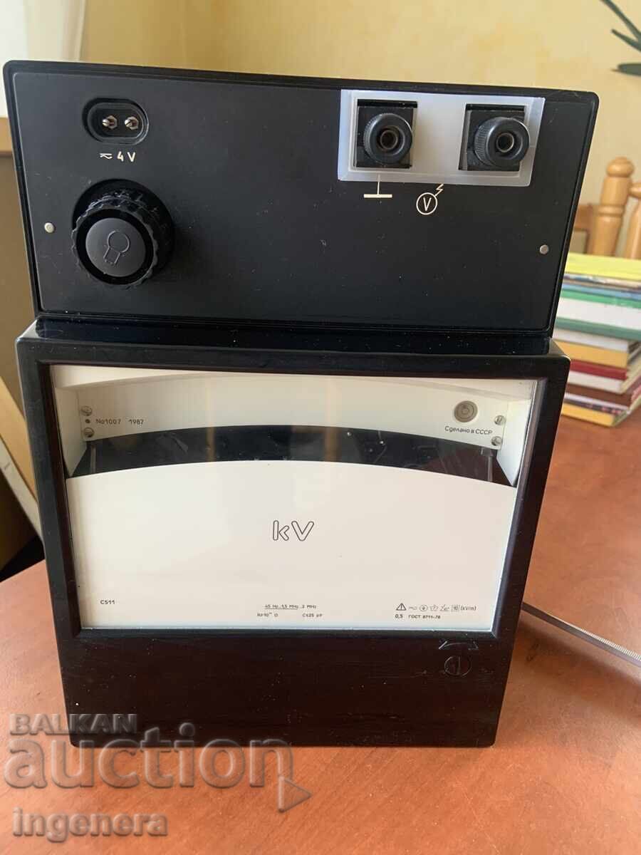 INSTRUMENT DE MĂSURĂ KILOVOLTMETRU S511 URSS BACELIT