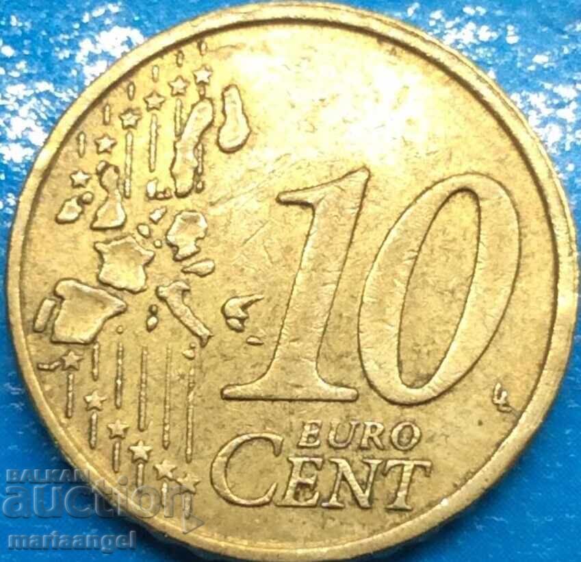 10 Euro Cent 2002 France - Quite Rare with price 11.00 BGN | € 5.62