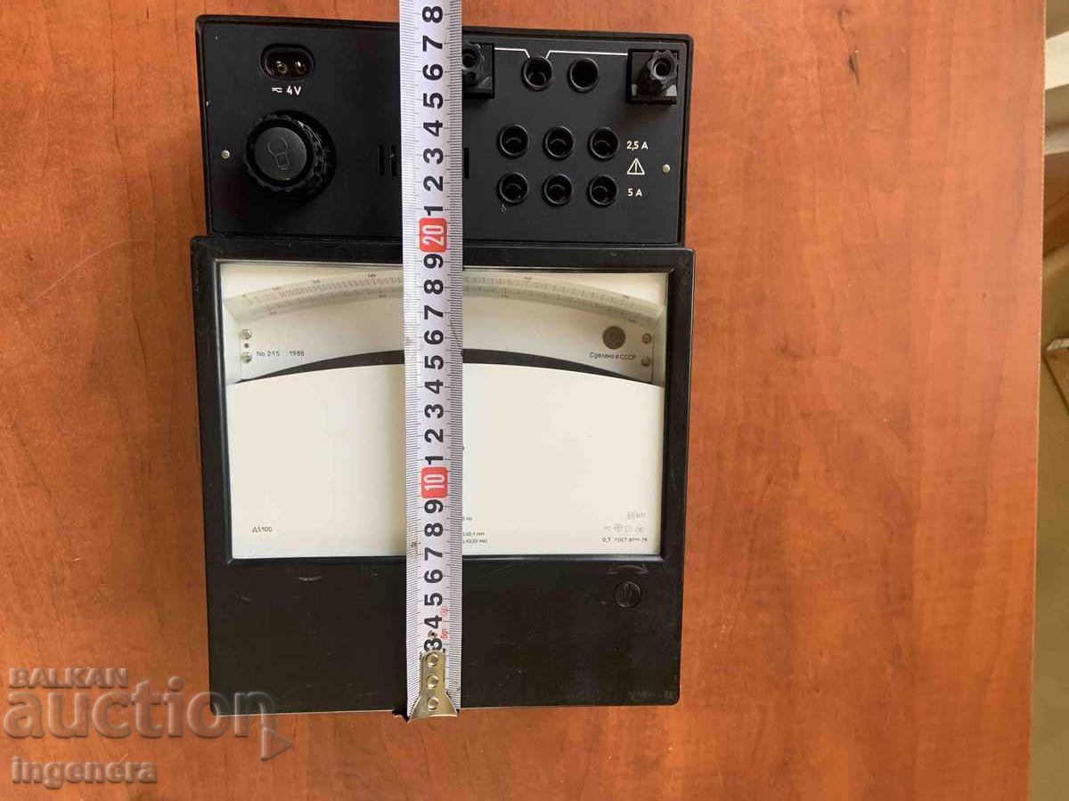 AMPEREMETER MEASURING INSTRUMENT D5100 BAKELITE USSR with price 130.00 BGN | € 66.47
