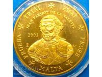 Μάλτα 50 λεπτά ευρώ 2003 20,9γρ Δείγμα Specimen Essei