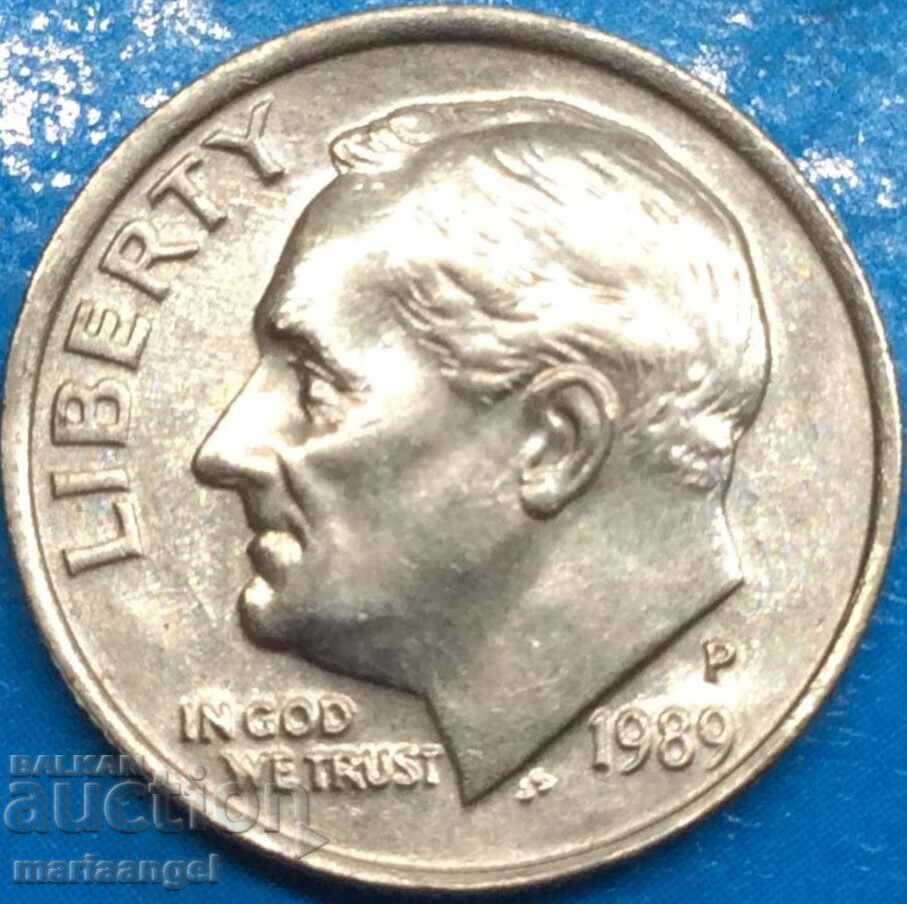 Licitație Monedă de 10 cenți 1989 SUA