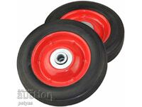 Wheel with a solid tire for a /foreman's/ cart