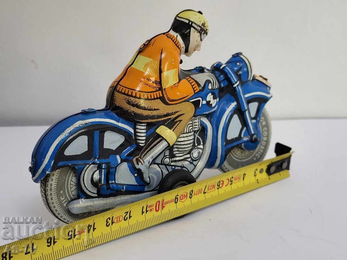 Livrarea Jucărie veche de tablă, motocicletă