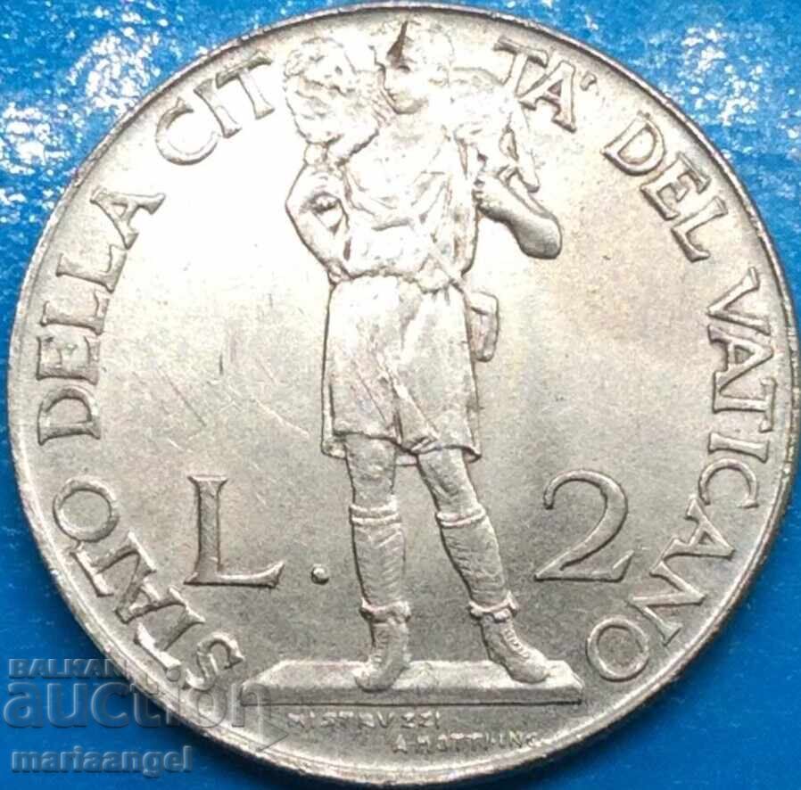 Παράδοση 2 λίρες 1941 Βατικανό Ιωάννης ο Βαπτιστής