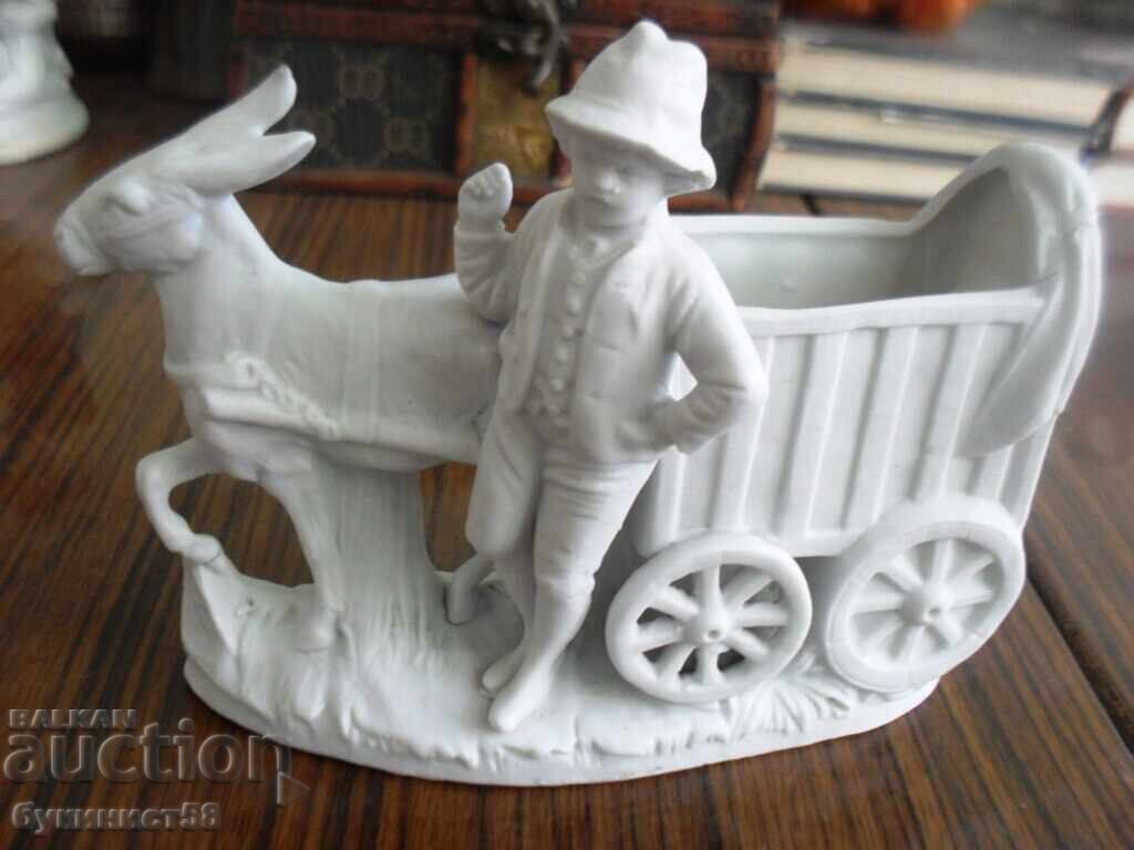 Statuette "Boy with Donkey Cart" - Biscuit Porcelain with price 20.00 BGN | € 10.23