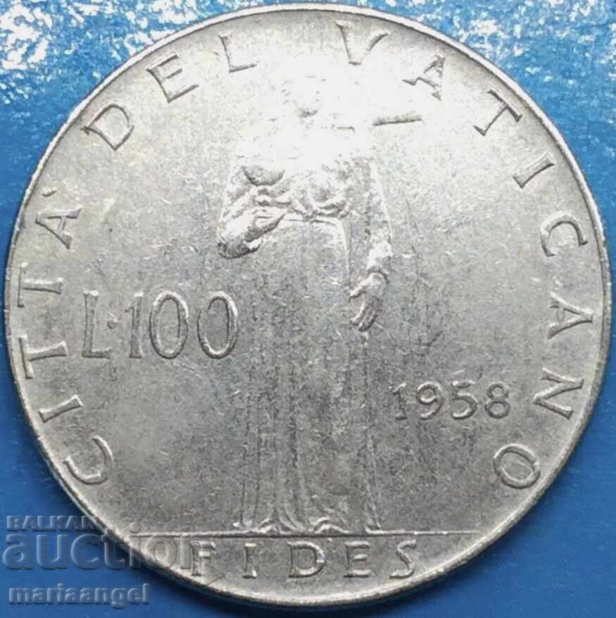 Vatican 100 lire 1958 Vatican - 6 Vatican 100 lire 1958 Vatican - 6
