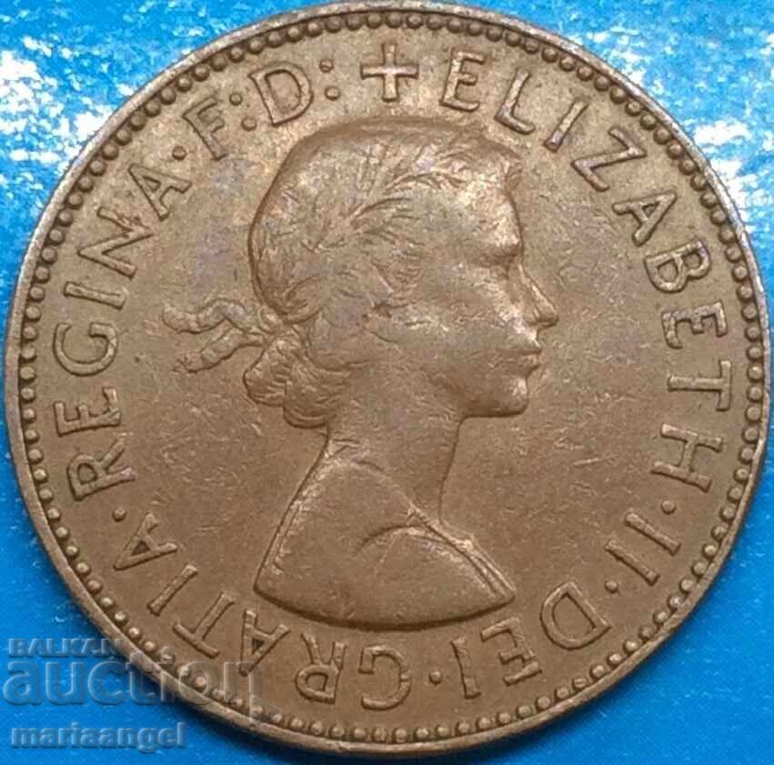 1/2 Penny 1959 Great Britain Elizabeth - 6