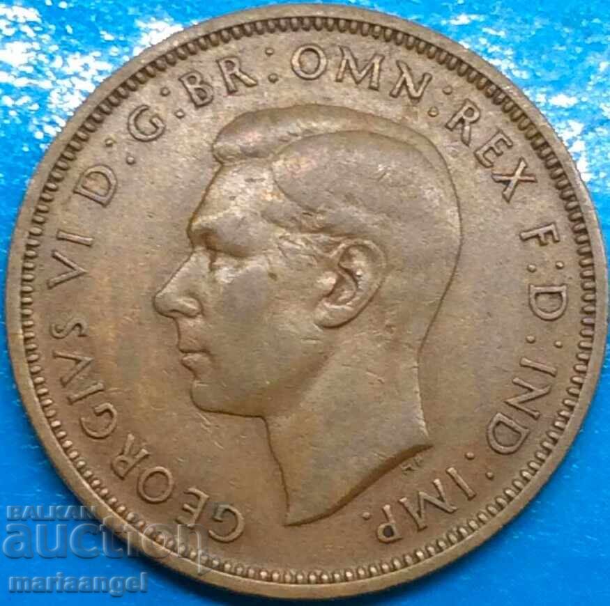 Ηνωμένο Βασίλειο 1/2 πένες 1946 "Πλοίο" βασιλιάς Γεώργιος VI - 6