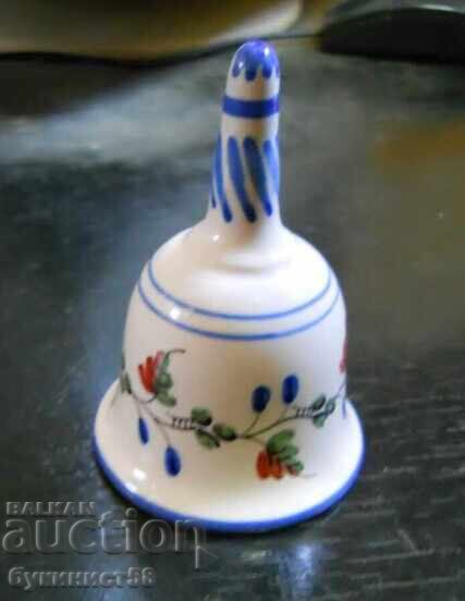 Porcelain Christmas bell (tree decoration)