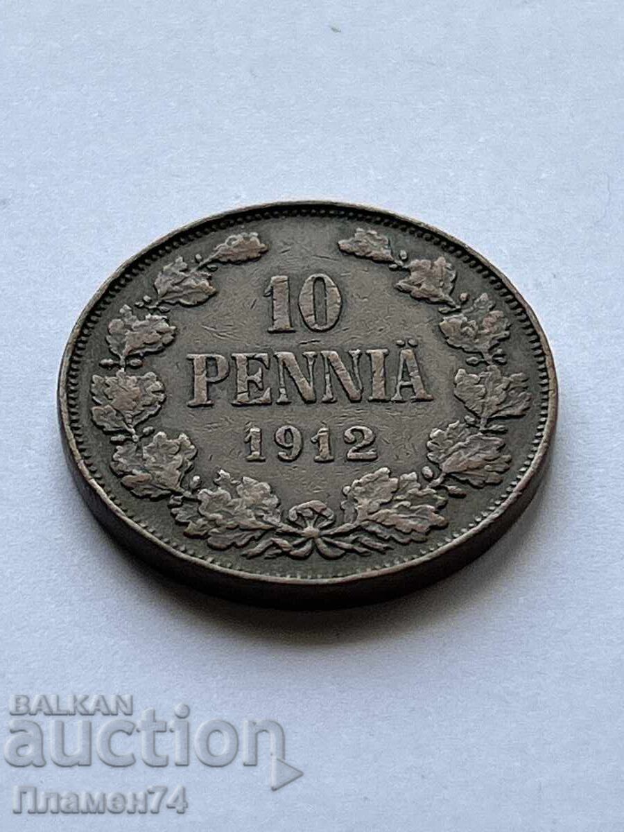 10 penni 1912 Finlanda 10 penni 1912 Finlanda
