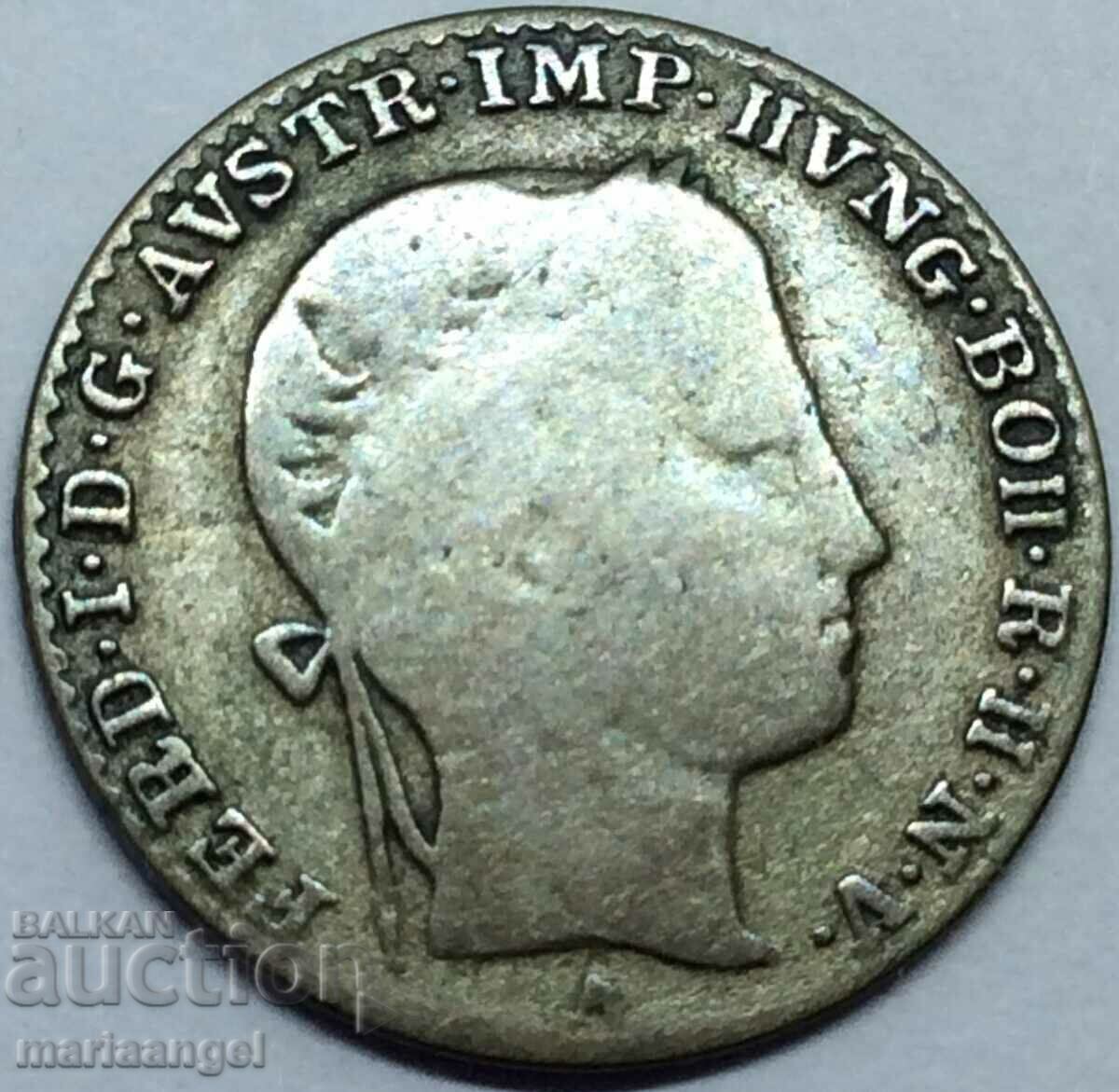 3 Kreuzers 1844 Austria A-Vienna Ferdinand I - excl. rare