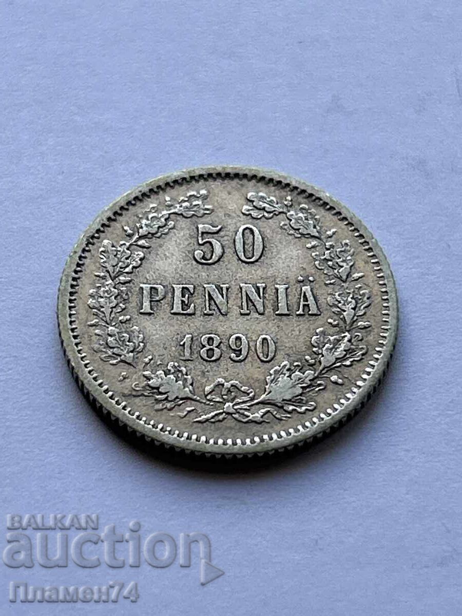 50 пенита 1890 Финландия