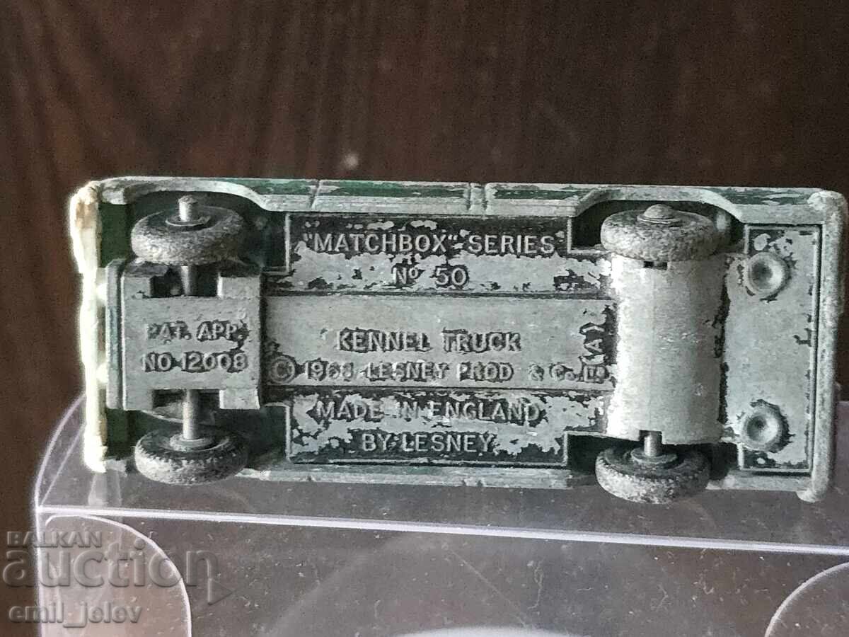 LESNEY Matchbox-50C Kennel Truck 1969 έτος - 6 LESNEY Matchbox-50C Kennel Truck 1969 έτος - 6