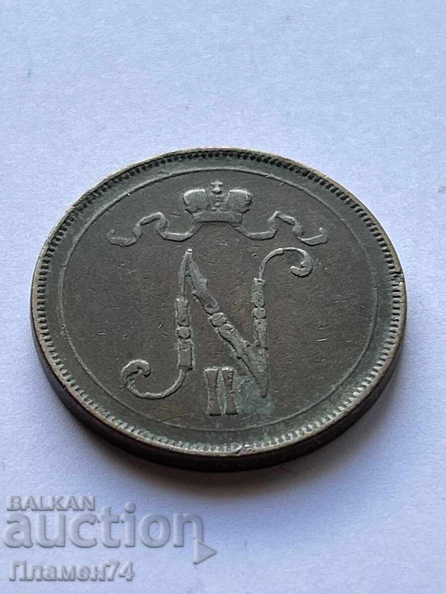 10 пенита 1897 Финландия с цена 18.00 лв. | € 9.20 10 пенита 1897 Финландия с цена 18.00 лв. | € 9.20