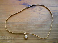 Gold-plated chain with locket