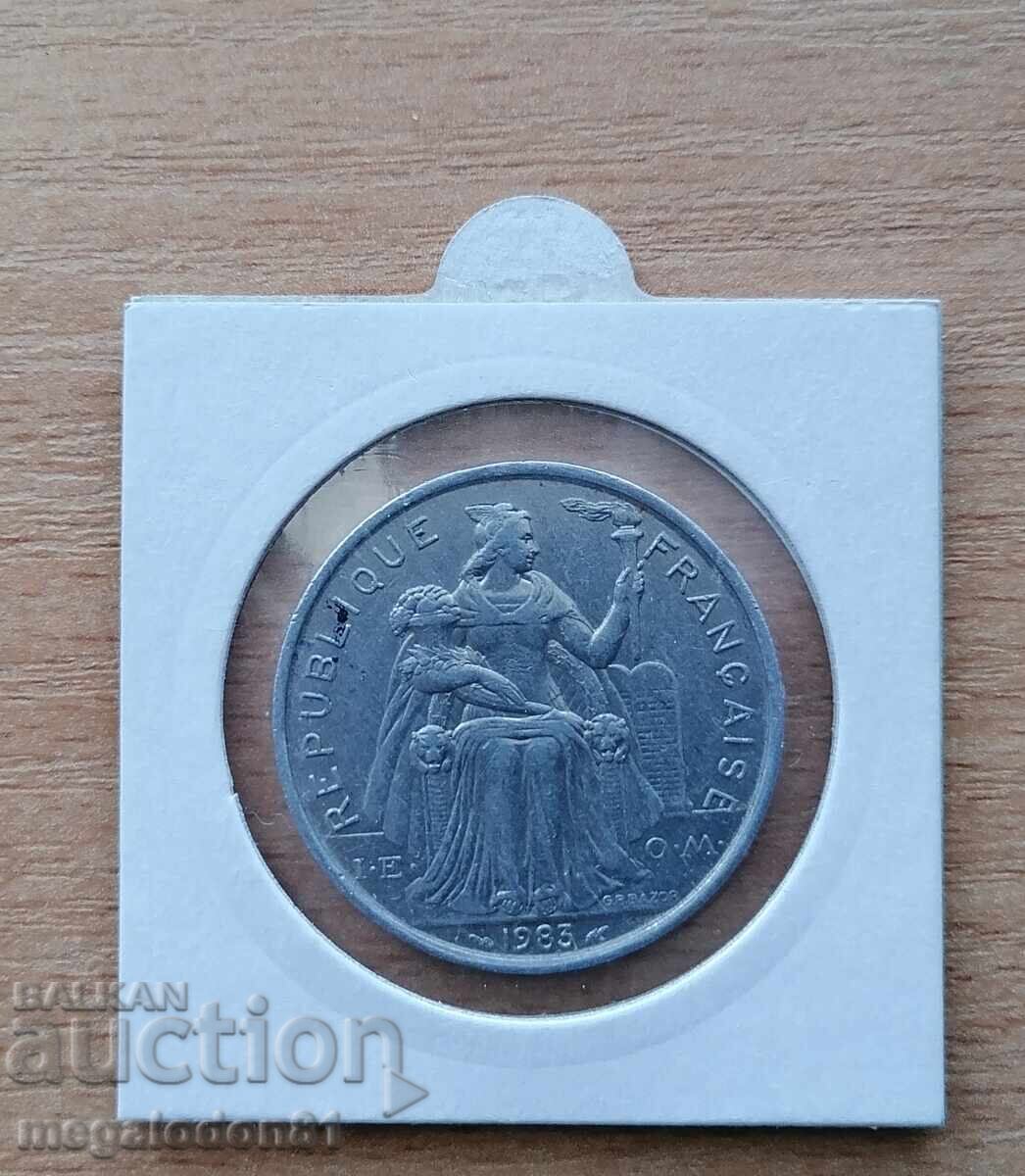 Νέα Καληδονία (Γαλλία) - 5 φράγκα 1983 με τιμή 6.00 BGN | € 3.07 Νέα Καληδονία (Γαλλία) - 5 φράγκα 1983 με τιμή 6.00 BGN | € 3.07