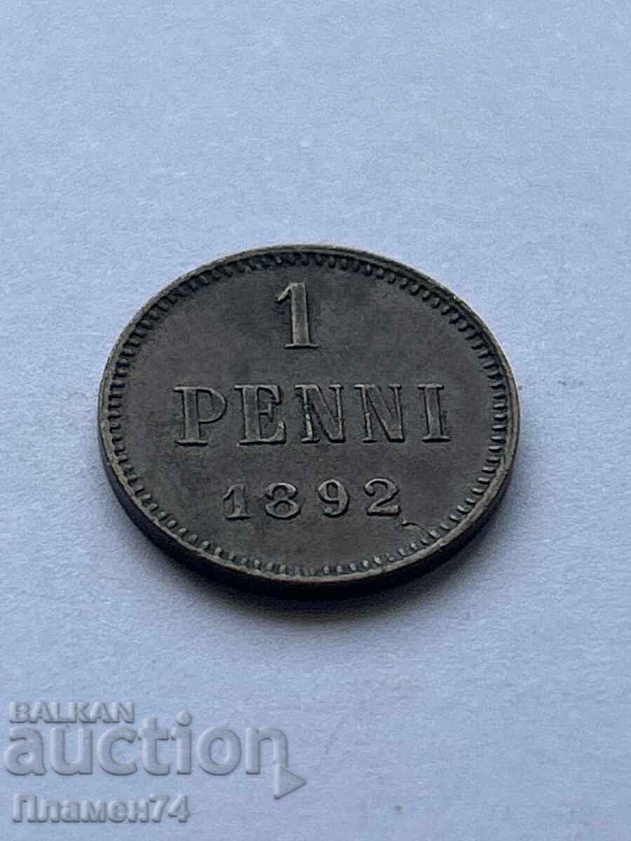 1 пени 1892 Финландия