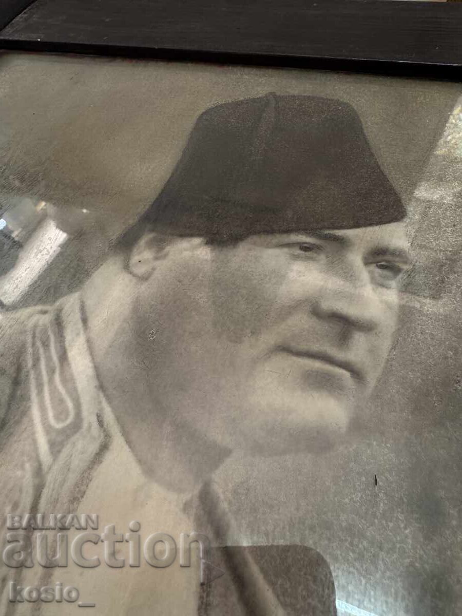 Δημοπρασία Παλιά φωτογραφία παραδοσιακής φορεσιάς με κορνίζα
