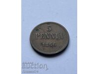 5 πένι 1866 Φινλανδία