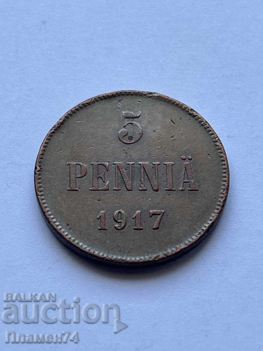 5 πένι 1917 Φινλανδία