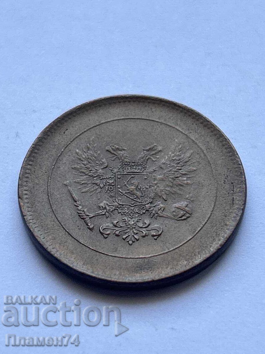 5 penniä 1917 Finland with price 12.00 BGN | € 6.14