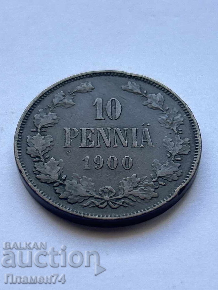 10 пенита 1900 Финландия