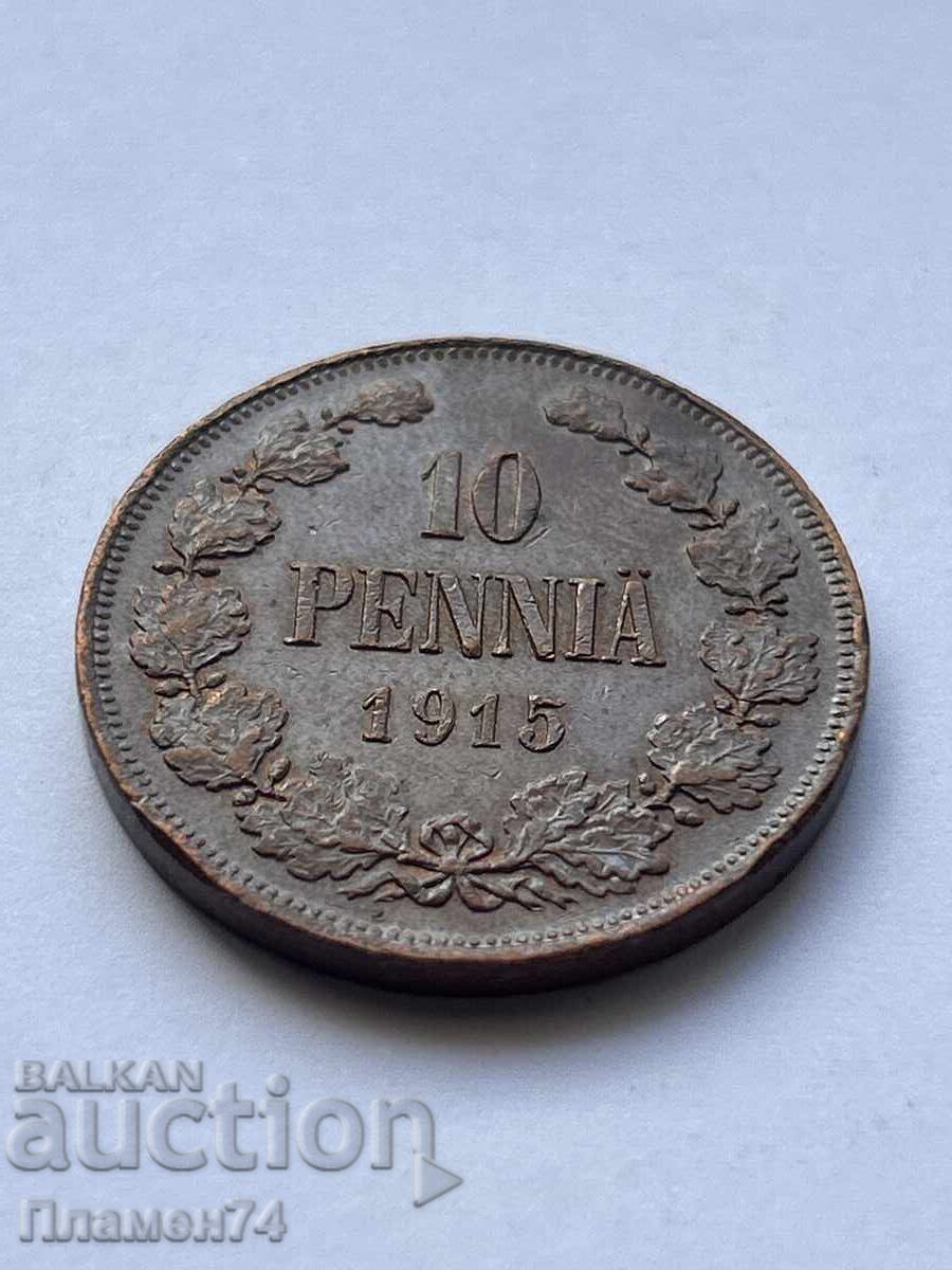 10 пенита 1915 Финландия