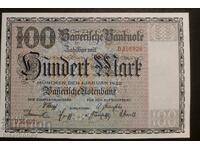 100 mărci Germania/Bavaria, 1922, 100 mark Germania, aUNC