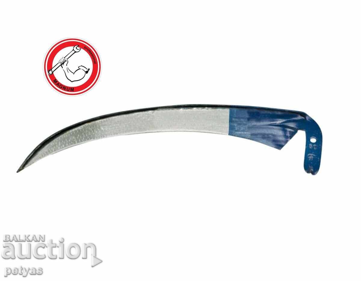 Wrought iron scythe with a length of 70cm