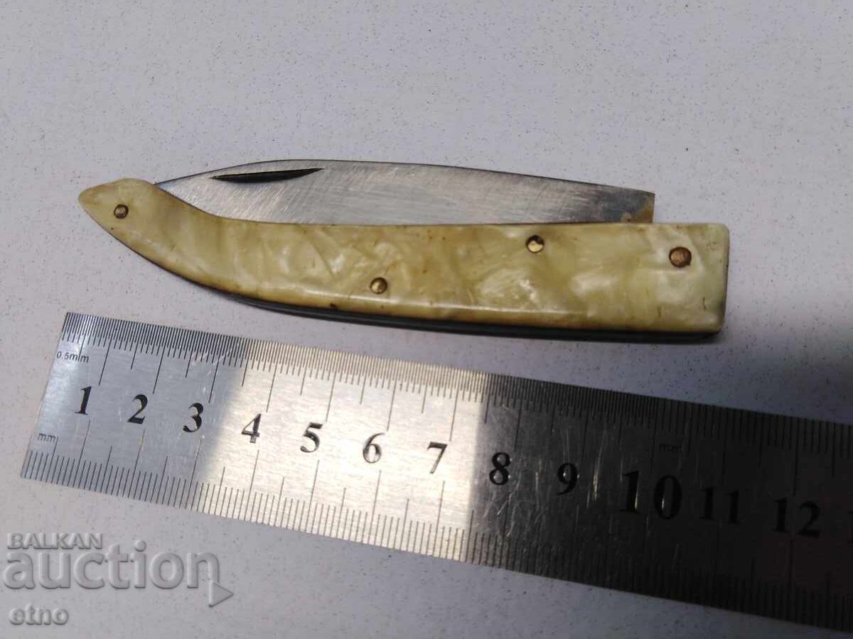 Licitație CUȚIT DE BUZUNAR VECHI BULGAR CONDE - KOSTENEȚ