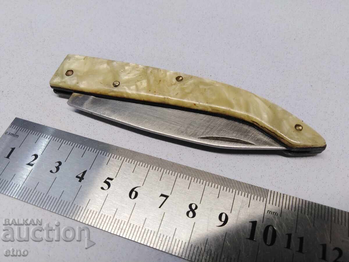 CUȚIT DE BUZUNAR VECHI BULGAR CONDE - KOSTENEȚ - 5