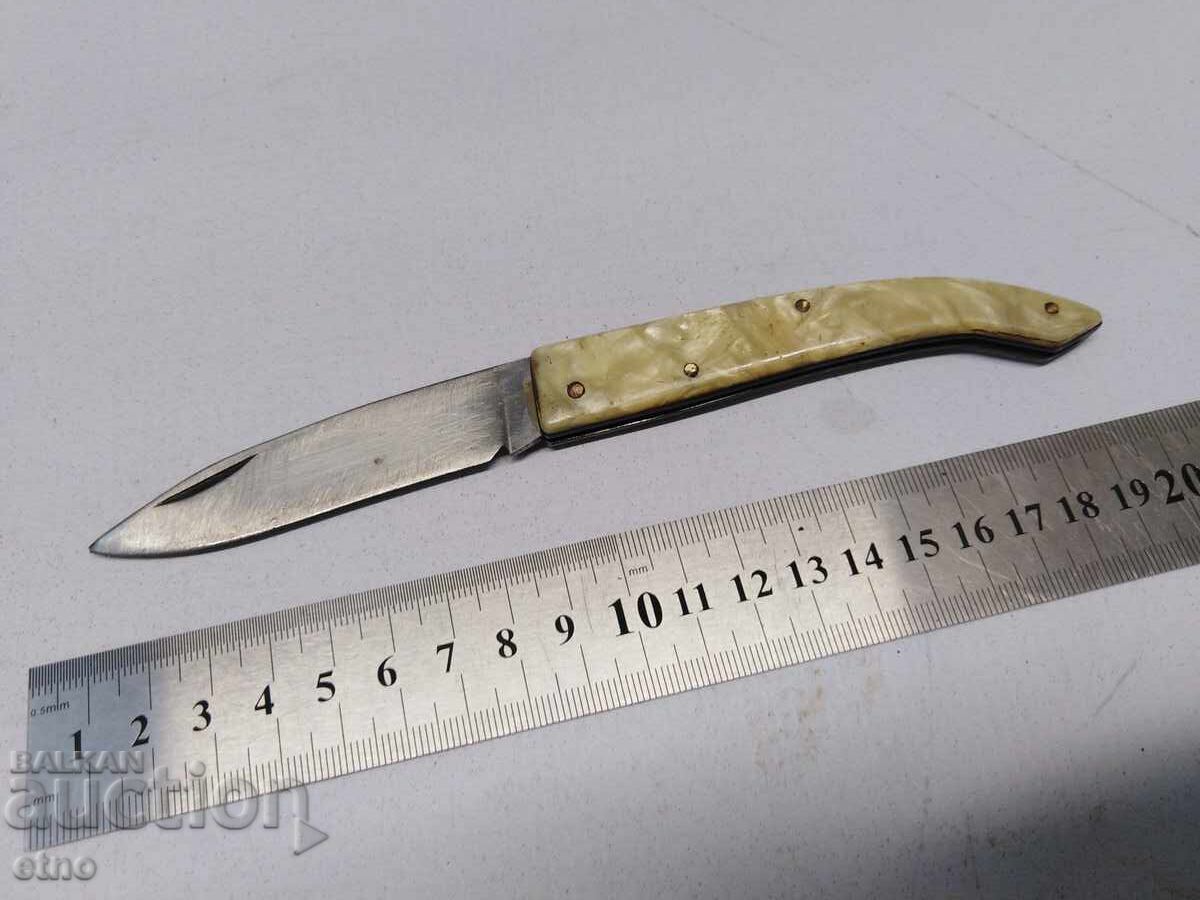 CUȚIT DE BUZUNAR VECHI BULGAR CONDE - KOSTENEȚ