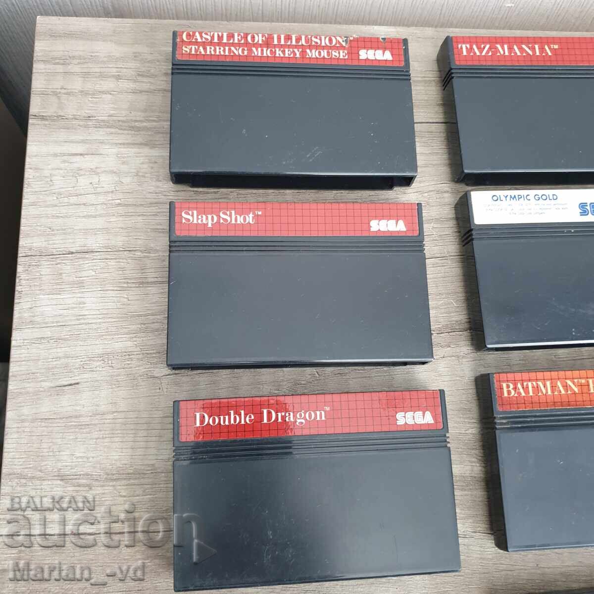 Jocuri originale pentru Sega Master - 10 bucăți cu preț 250.00 BGN | € 127.82